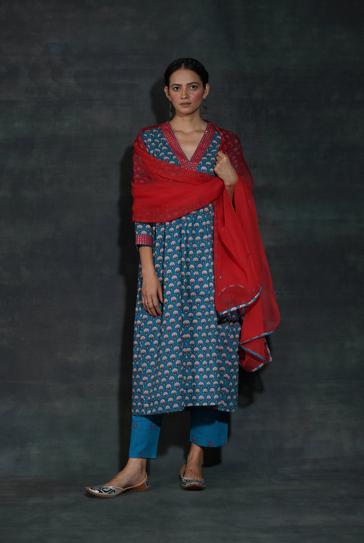 Soha Kurta Cobalt (7152937992239)