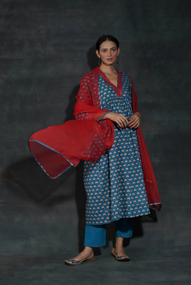 Soha Kurta Cobalt (7152937992239)