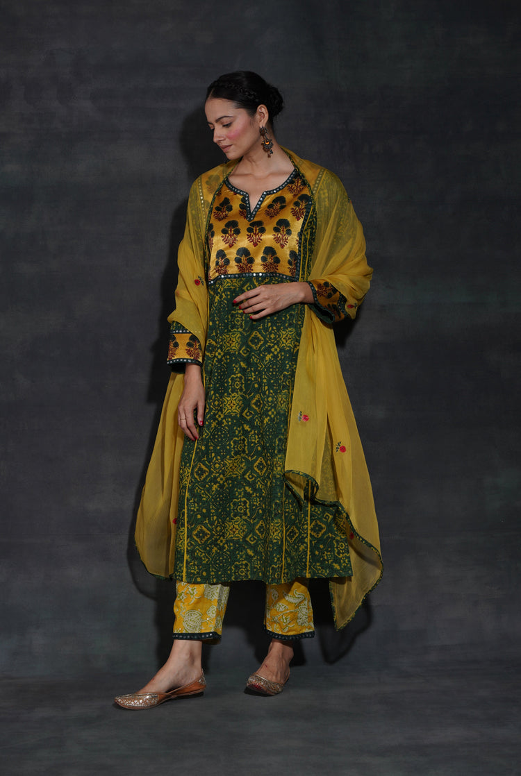 Tulsi Dupatta Ochre (7152938287151)