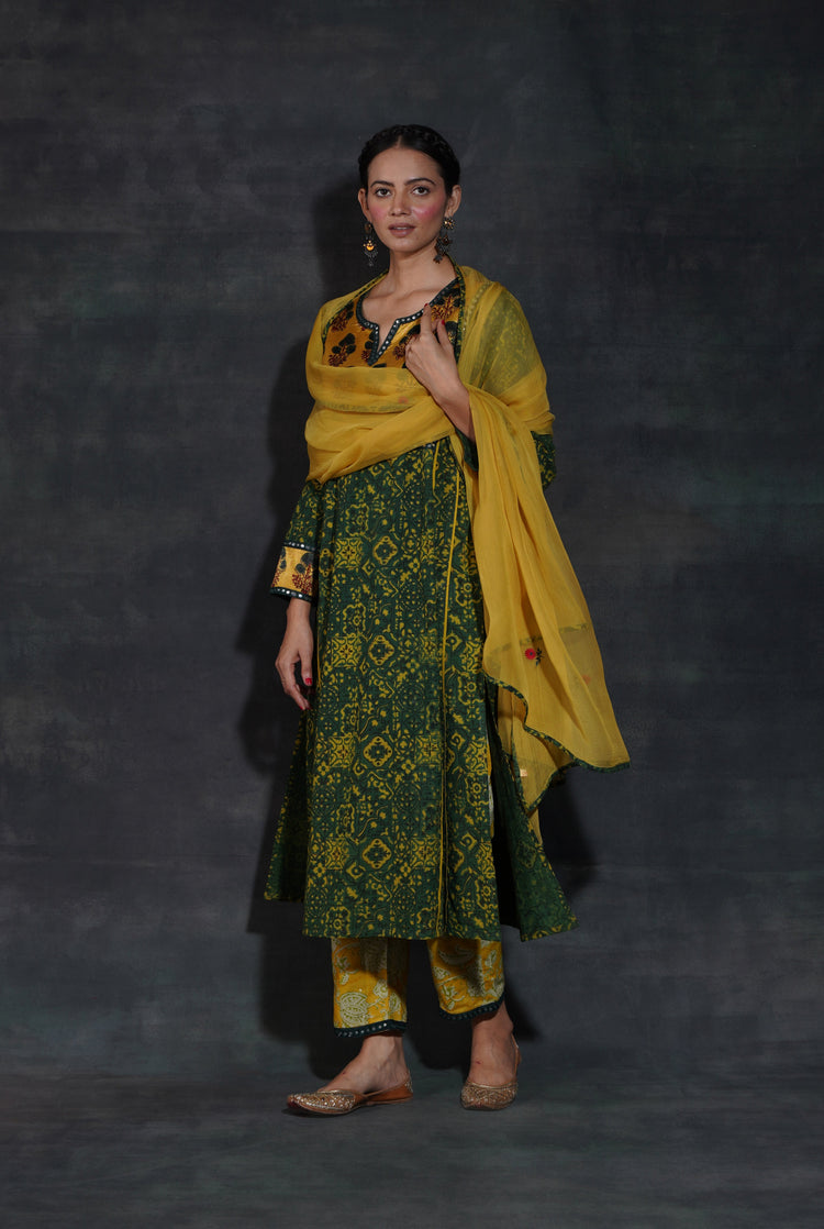 Tulsi Dupatta Ochre (7152938287151)