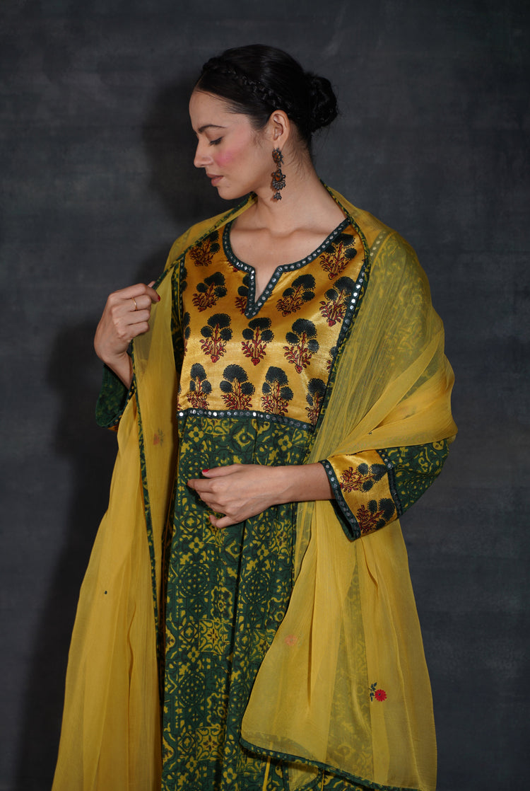 Tulsi Dupatta Ochre (7152938287151)