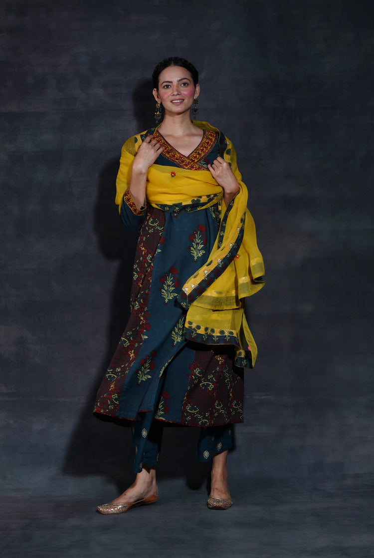 ILA Dupatta Ochre Yellow (7152939794479)