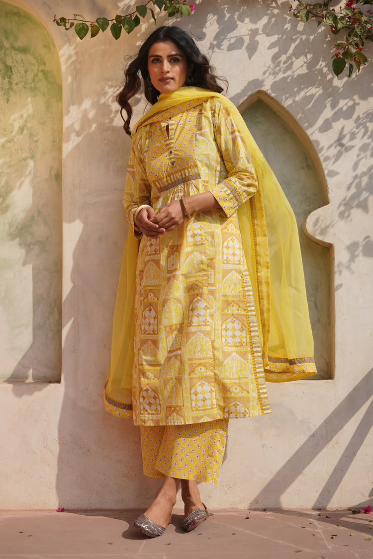 Meera Kurta Yellow (6544421617711)