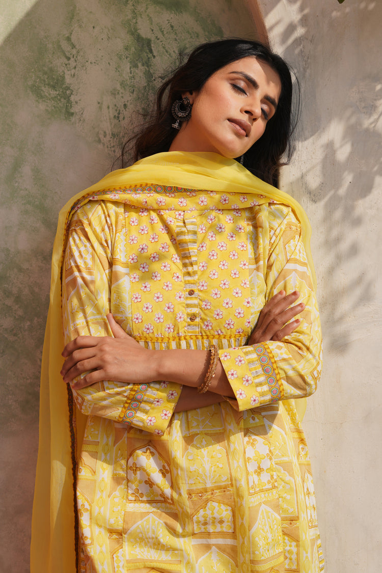 Meera Kurta Yellow (6544421617711)