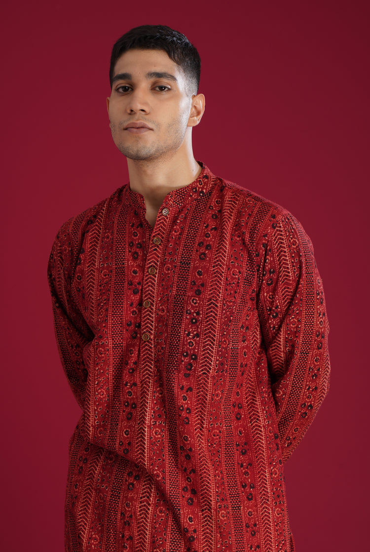 Rozana Kurta Red (7135810093103)