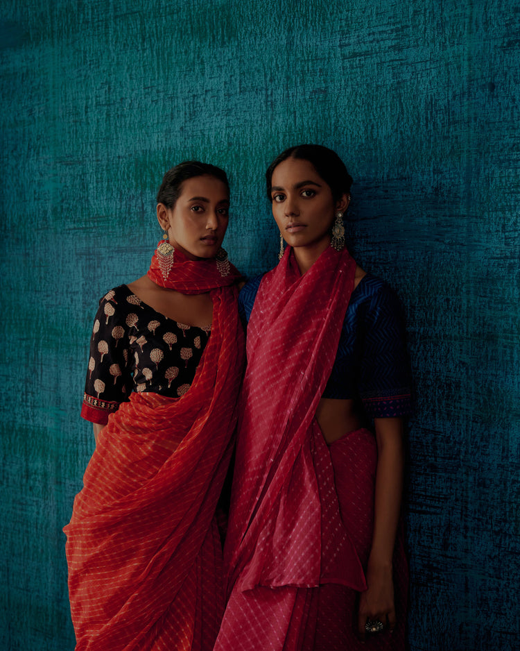 Rozana Saree Hot Pink (7152872652847)