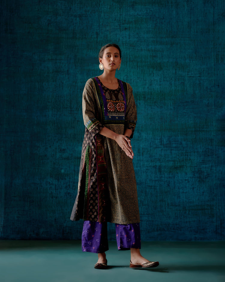 Choga Kurta Grey Black (7153441767471)