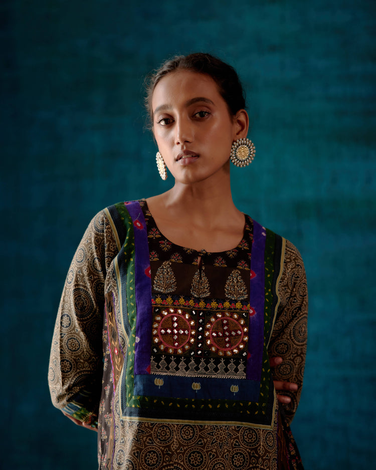 Choga Kurta Grey Black (7153441767471)