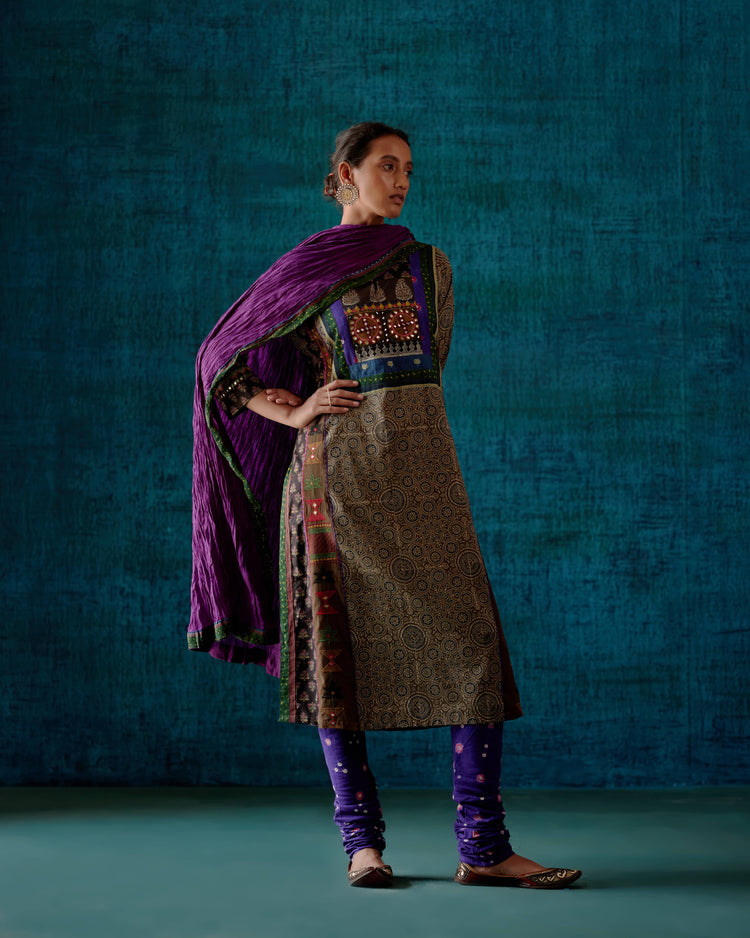Choga Kurta Grey Black (7153441767471)