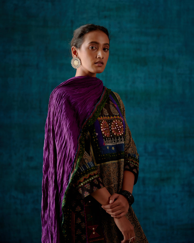 Choga Kurta Grey Black (7153441767471)