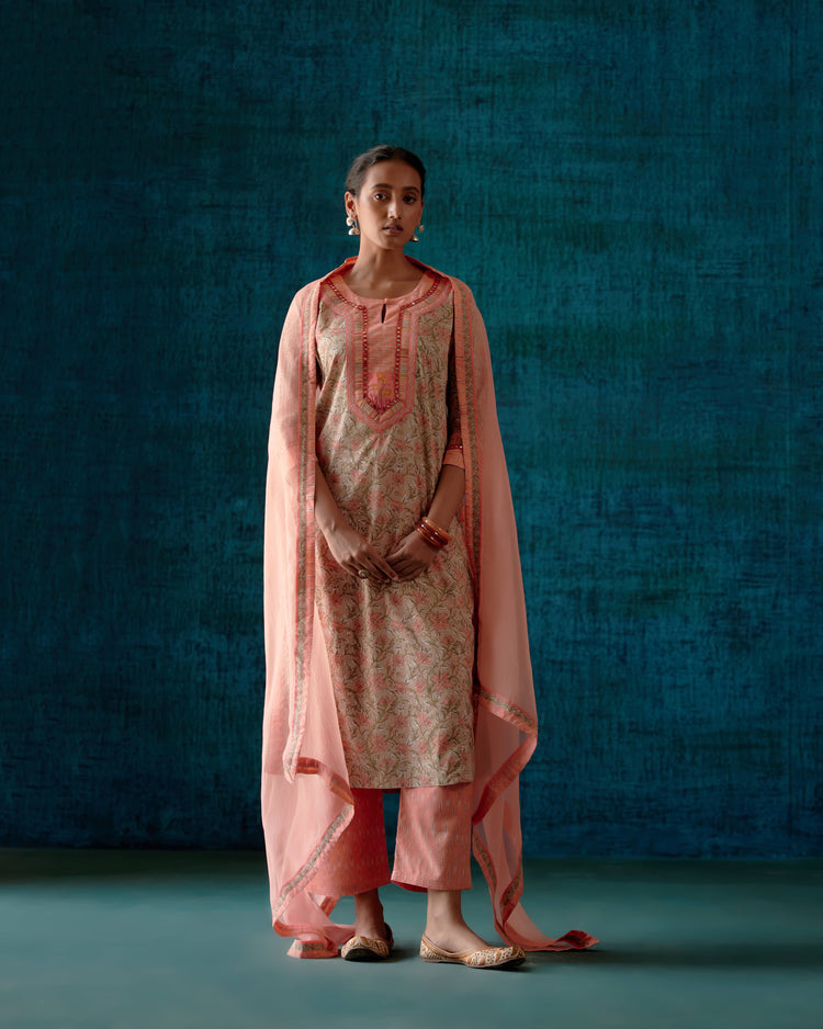 Rozana Kurta Sage Peach (7152336207919)
