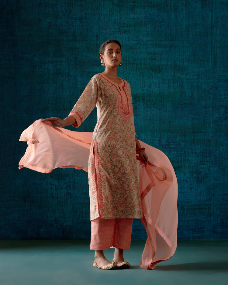 Rozana Kurta Sage Peach (7152336207919)