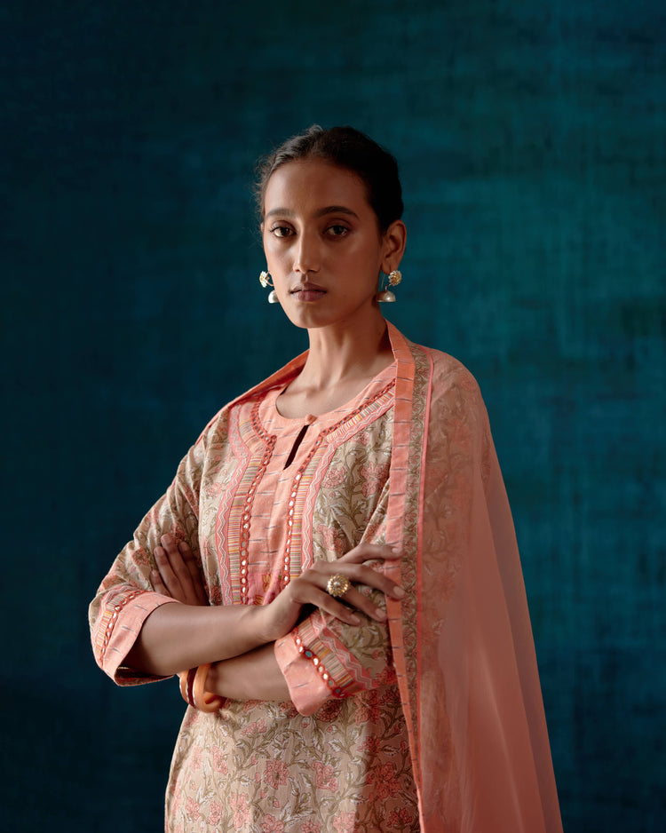Rozana Kurta Sage Peach (7152336207919)