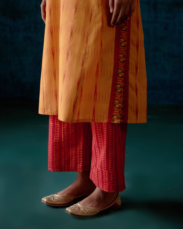 Rozana Printed Pant Red Yellow (7152354132015)