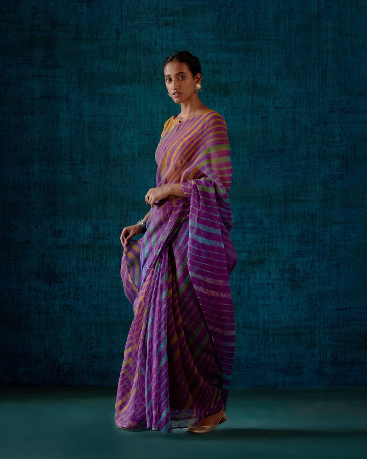 Rozana Saree Purple (7153444192303)