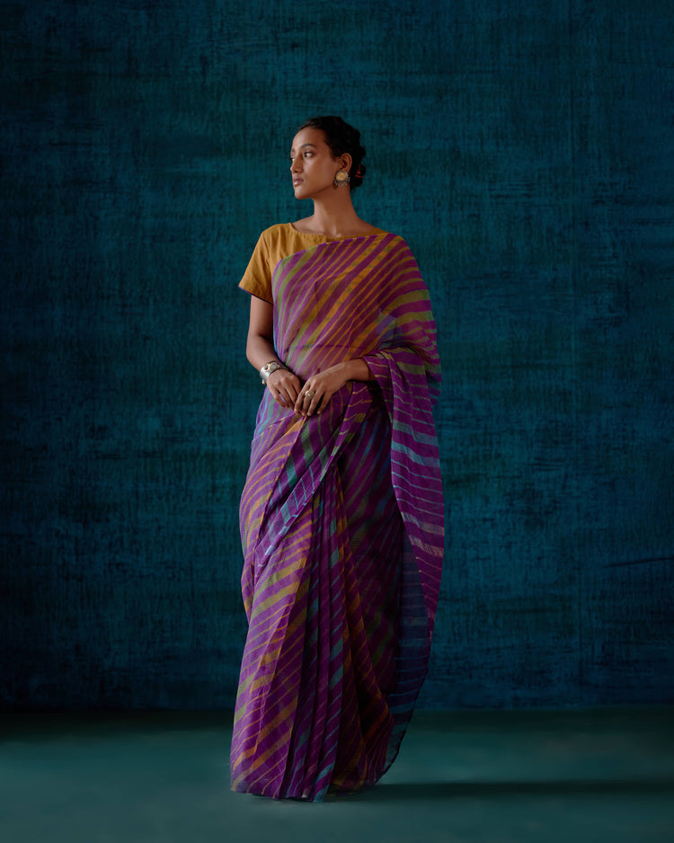 Rozana Saree Purple (7153444192303)