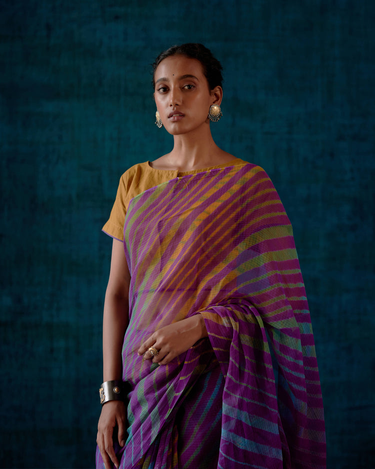 Rozana Saree Purple (7153444192303)