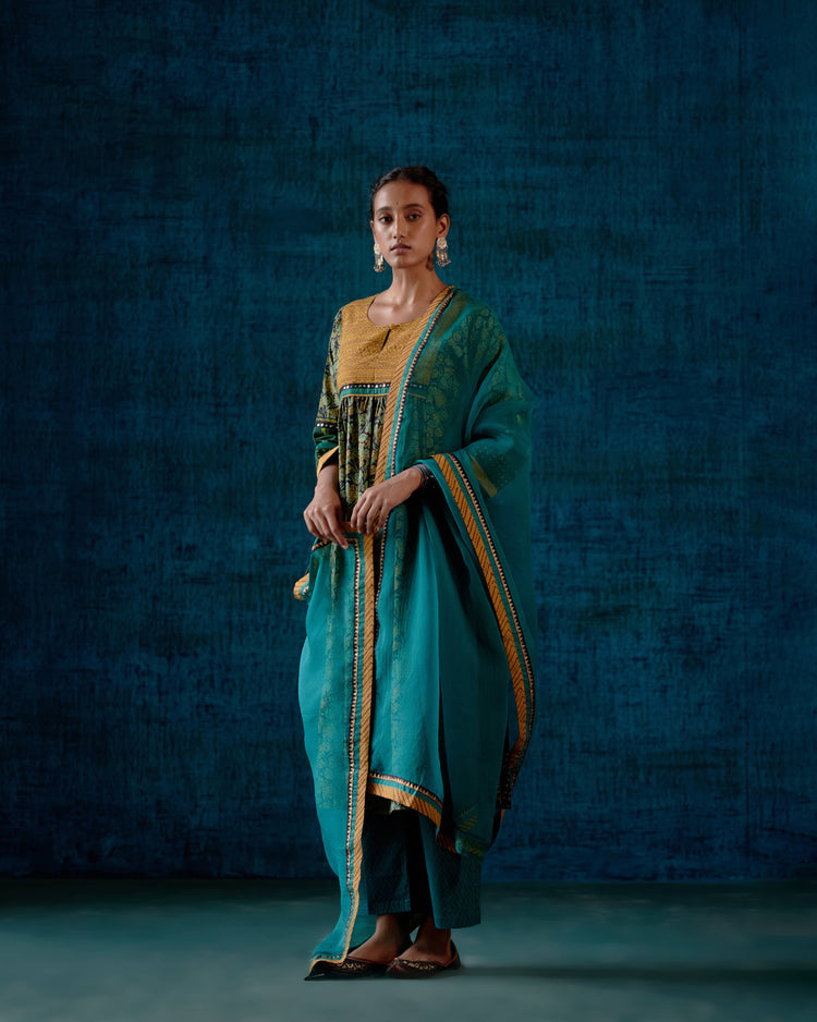 Rozana Chiffon Dupatta Sea Green (7152372580399)