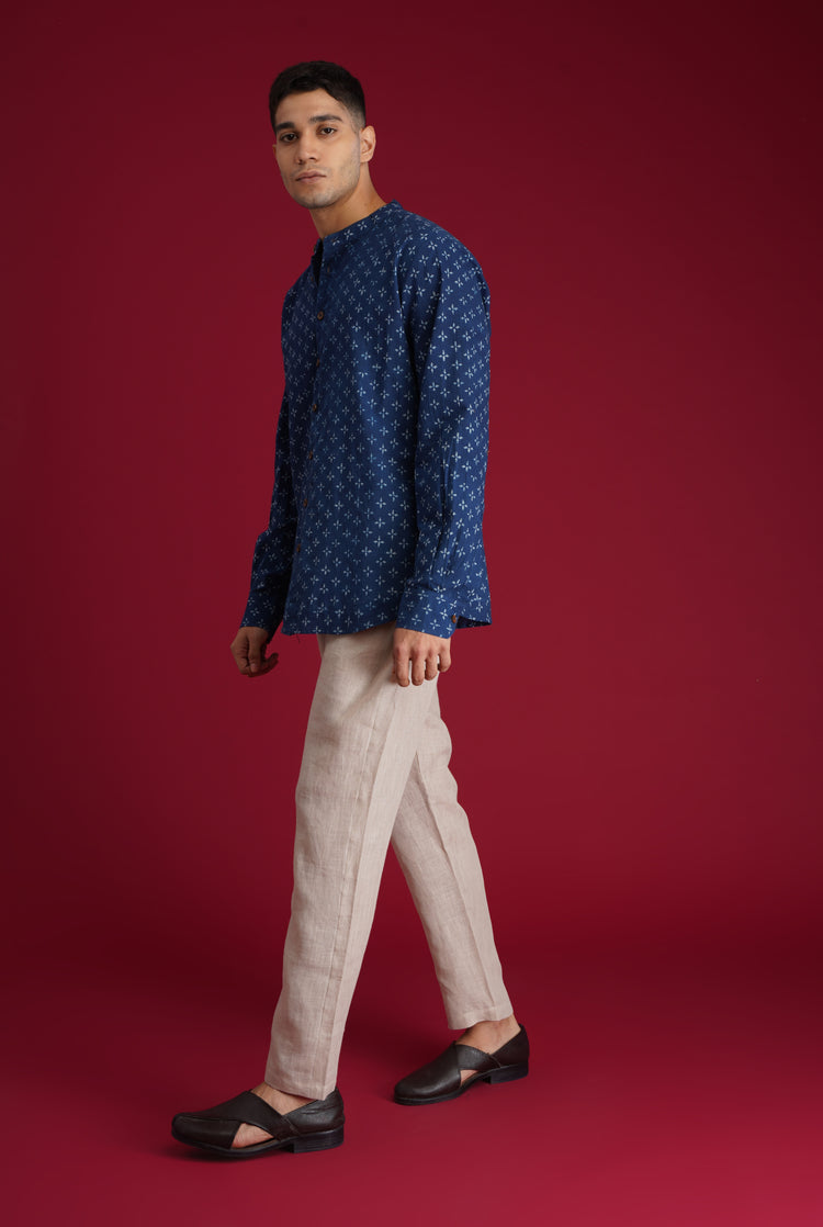Rozana Shirt Indigo (7135806193711)