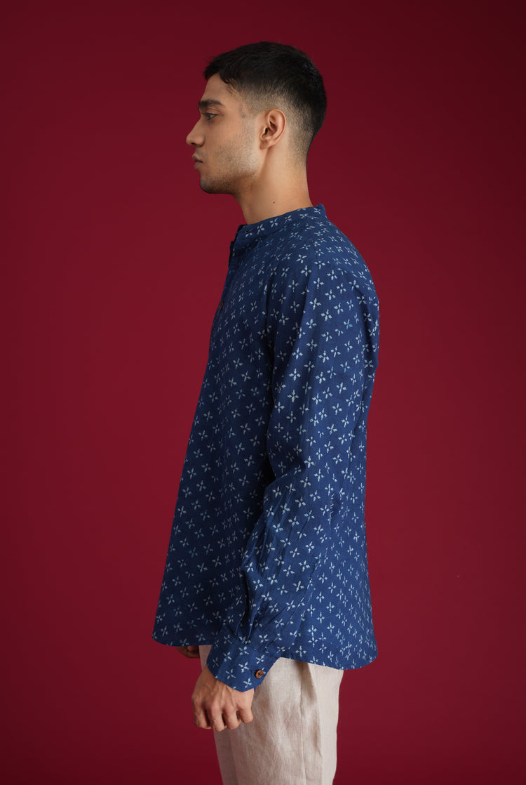 Rozana Shirt Indigo (7135806193711)