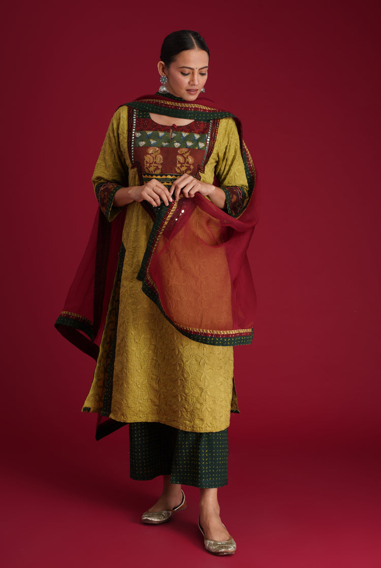 Rozana Chiffon Dupatta Deep Maroon (7135735119919)