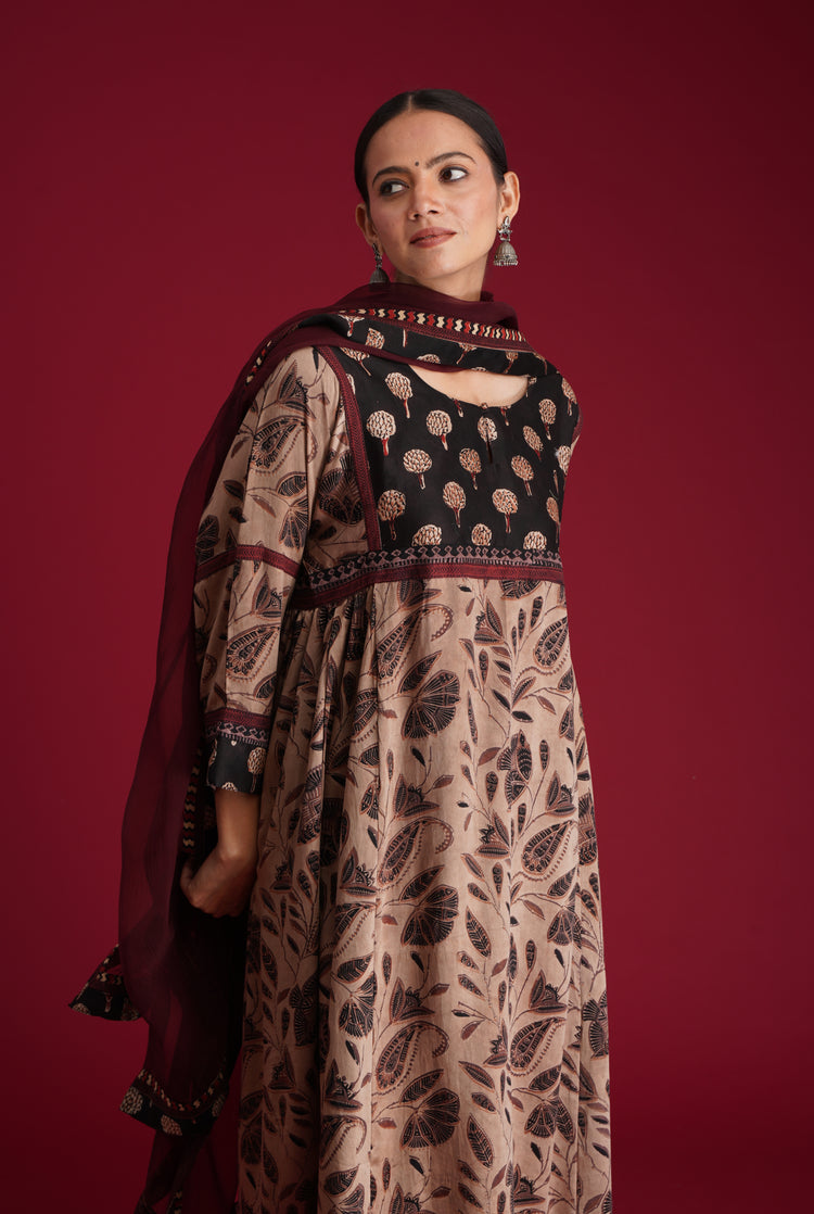Rozana Chiffon Dupatta Deep Maroon (7135738986543)