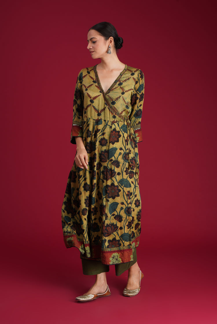 Rozana Pant Bottle Green (7135732531247)