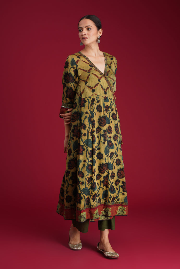 Rozana Pant Bottle Green (7135732531247)