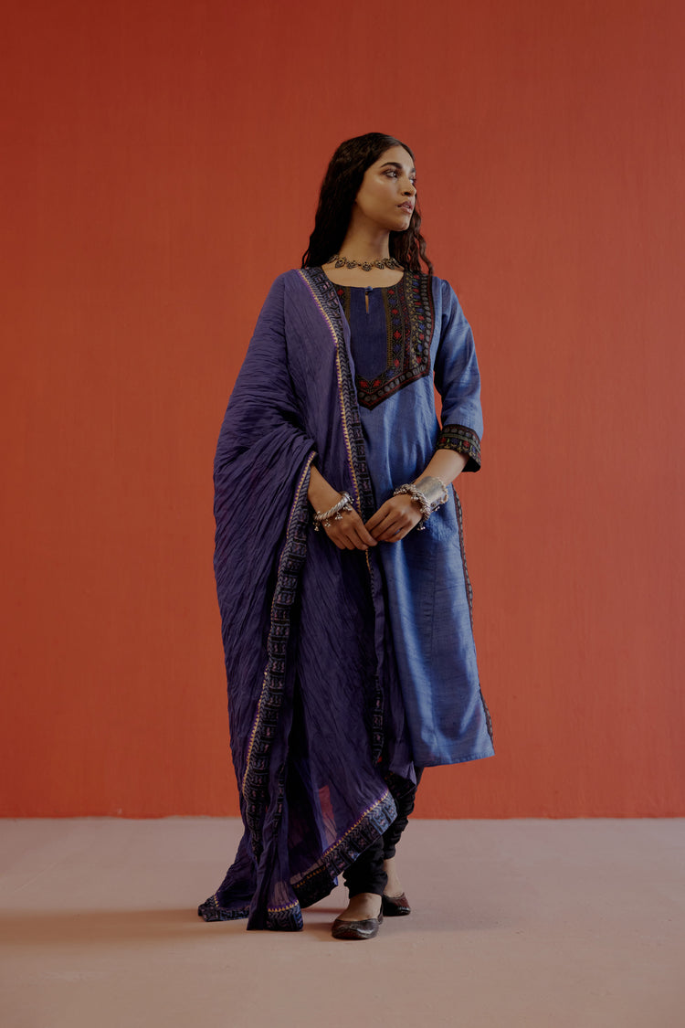 Rozana Cotton Crinkled Dupatta Light Mauve (8019874251051)