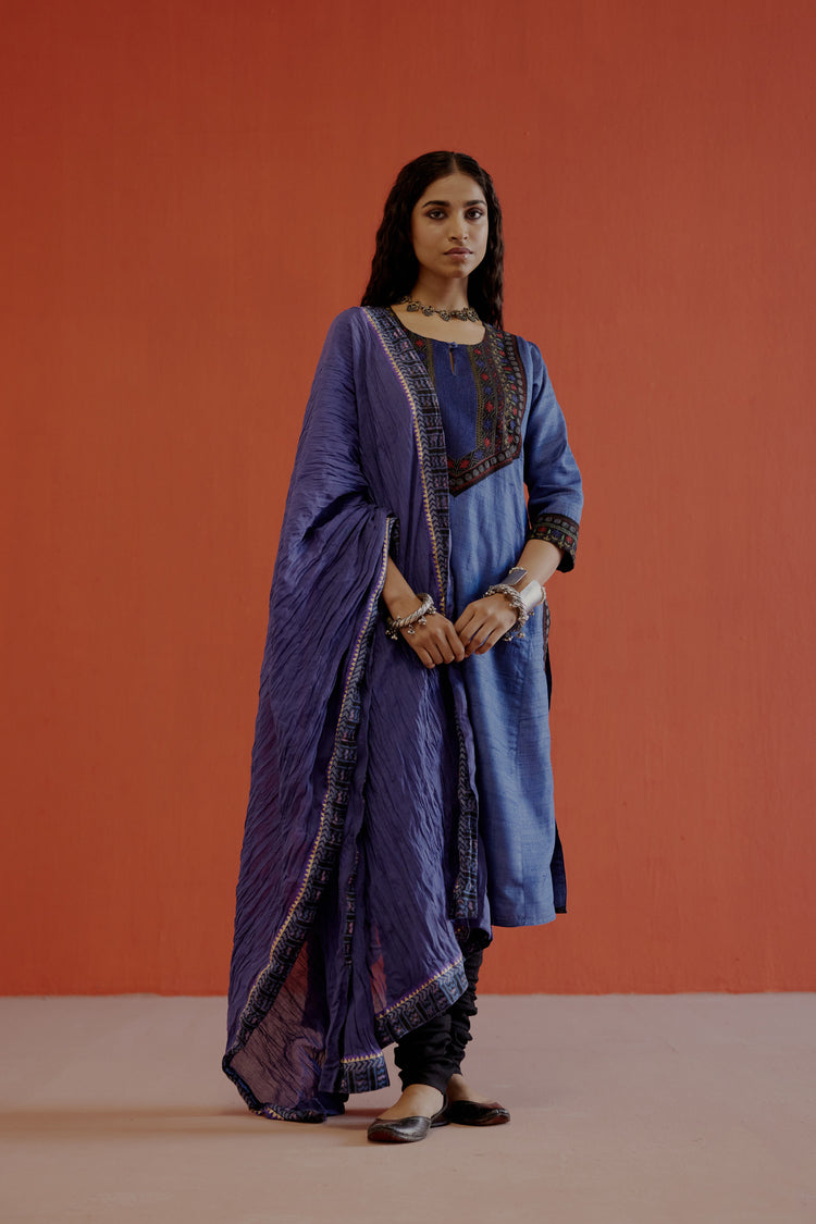 Rozana Cotton Crinkled Dupatta Light Mauve (8019874251051)