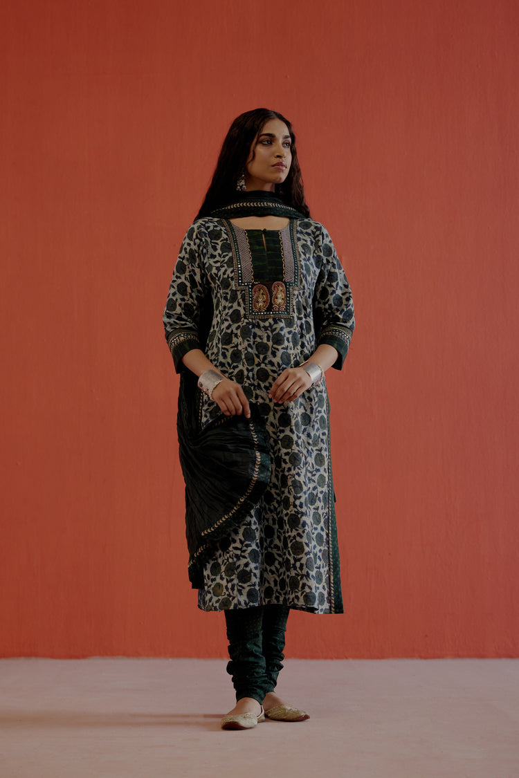 Yoke Kurta Stone Blue (8006391234859)