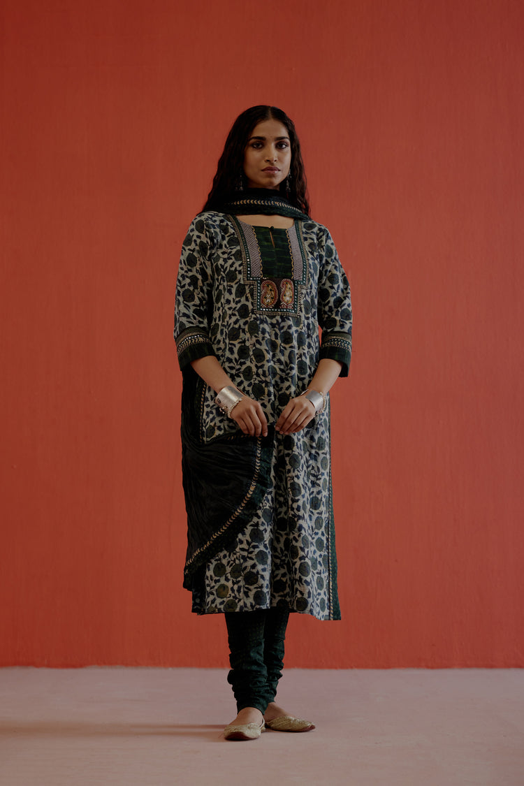 Yoke Kurta Stone Blue (8006391234859)