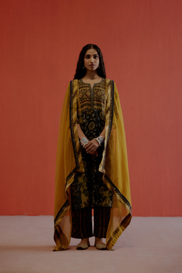 Rozana Chiffon Dupatta Ochre (8019619938603)