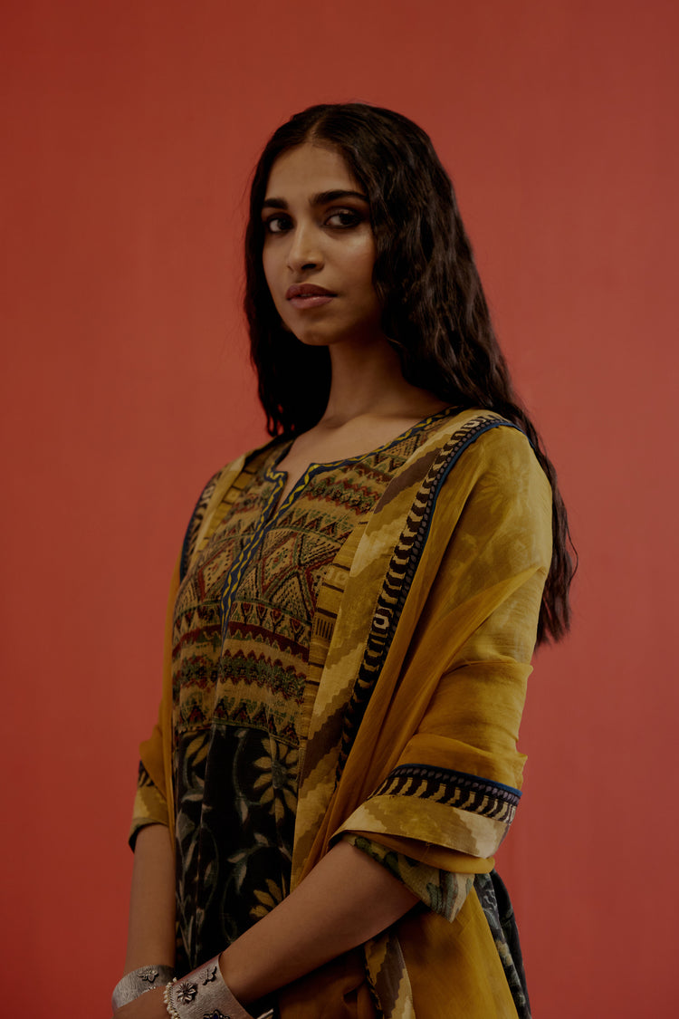 Rozana Chiffon Dupatta Ochre (8019619938603)