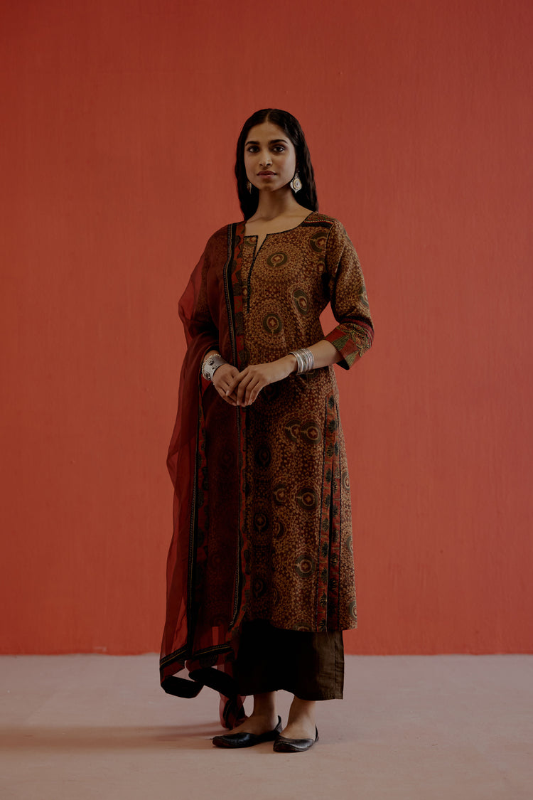 Rozana Chiffon Dupatta Red (8019601359147)