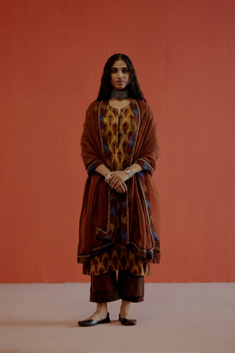 Rozana Pant Maroon Black (8016336486699)