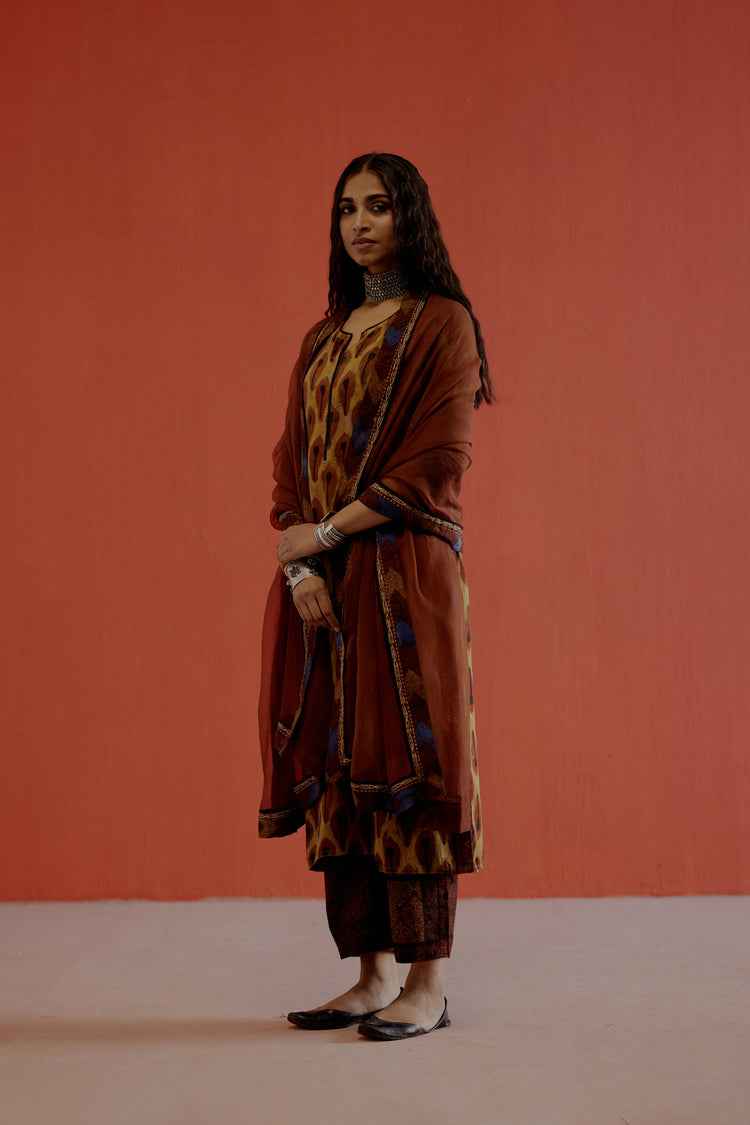 Rozana Pant Maroon Black (8016336486699)
