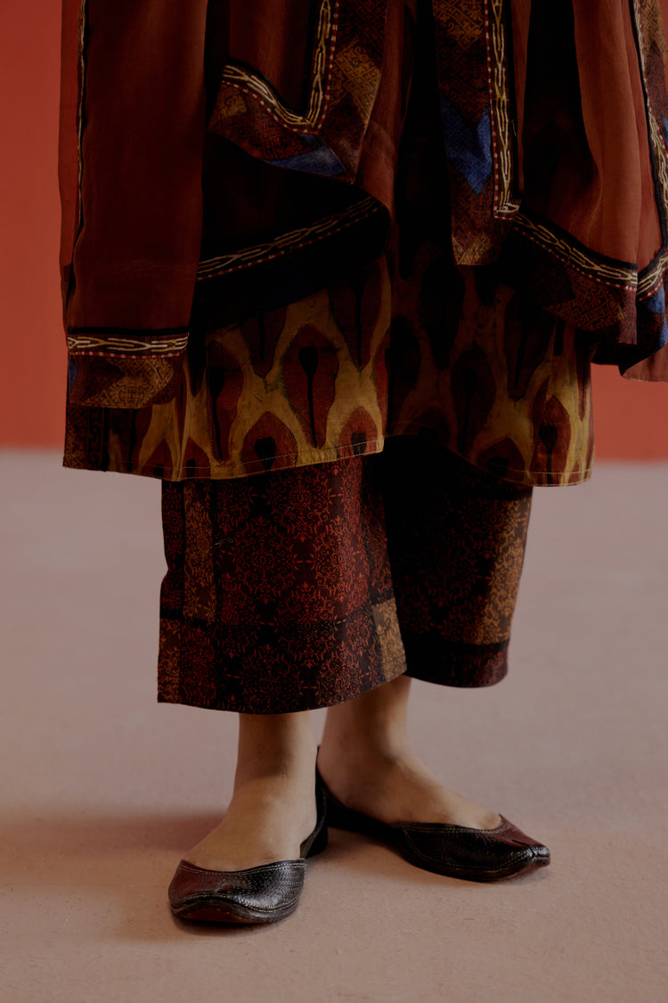 Rozana Pant Maroon Black (8016336486699)