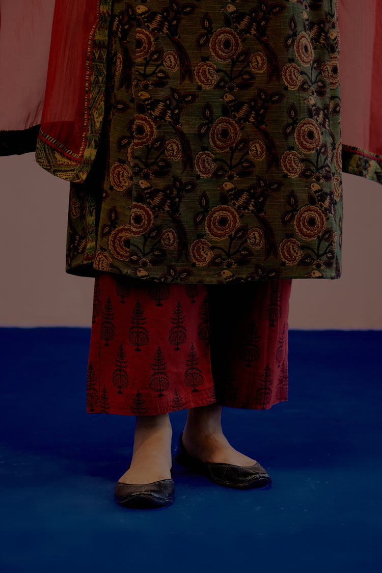 Rozana Pant Maroon Black (8012403573035)
