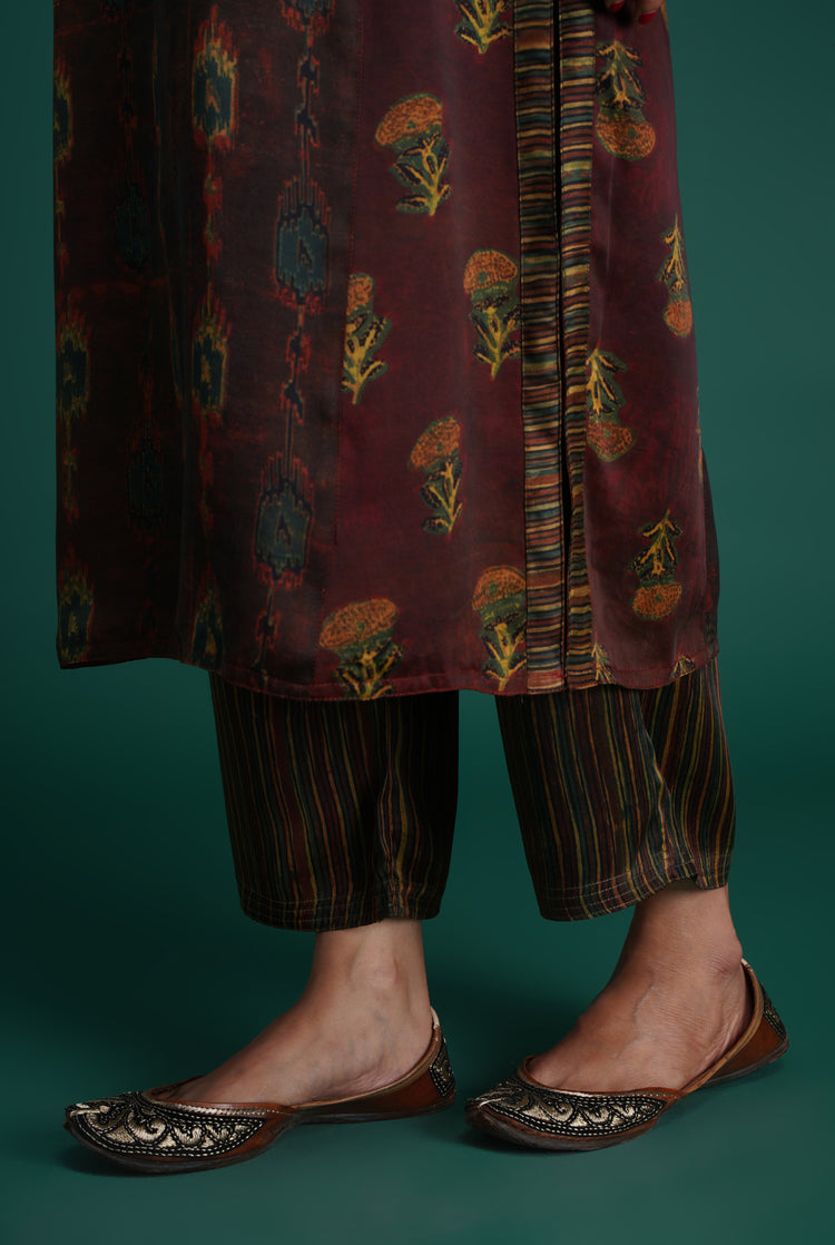 Rozana Pant Deep Maroon (7153472503855)