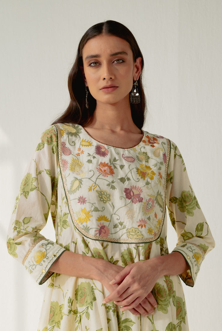 Mehtab Kurta Cream (8164713365803)