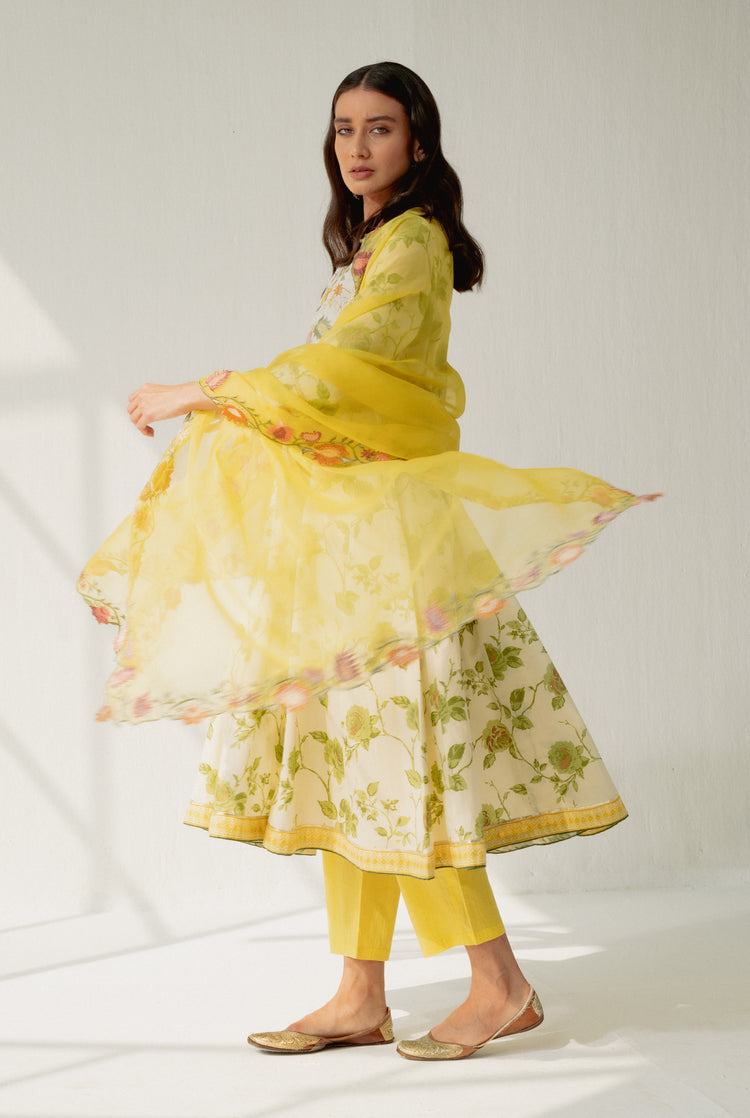 Mehtab Kurta Cream (8164713365803)