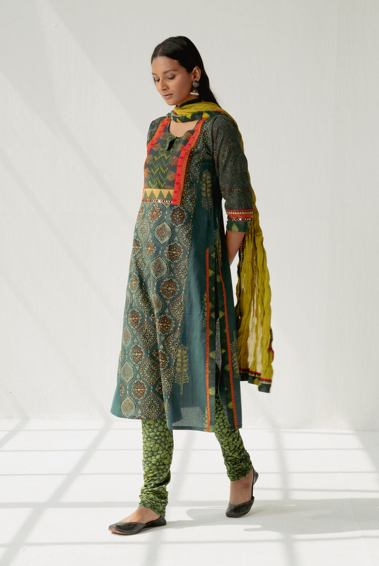 Rozana Cotton Crinkled Dupatta Yellow (8161933197611)