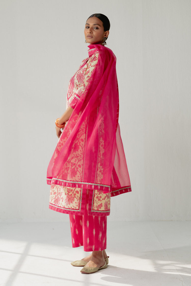 Rozana Chiffon Dupatta Pink (8161907179819)