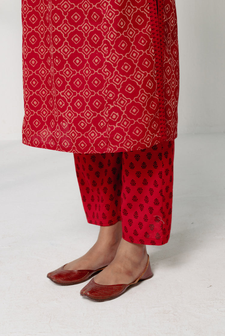 Rozana Pant Red Black (8161835778347)