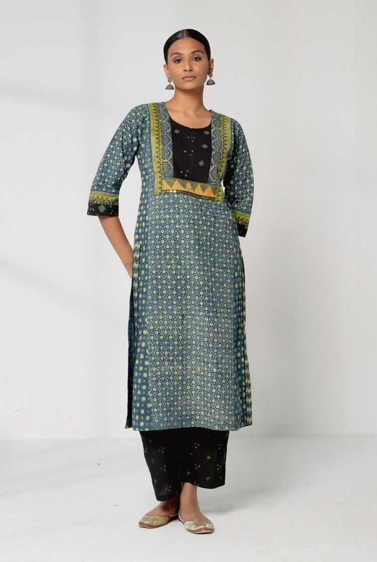 Rozana Pant Black Green (8161836728619)