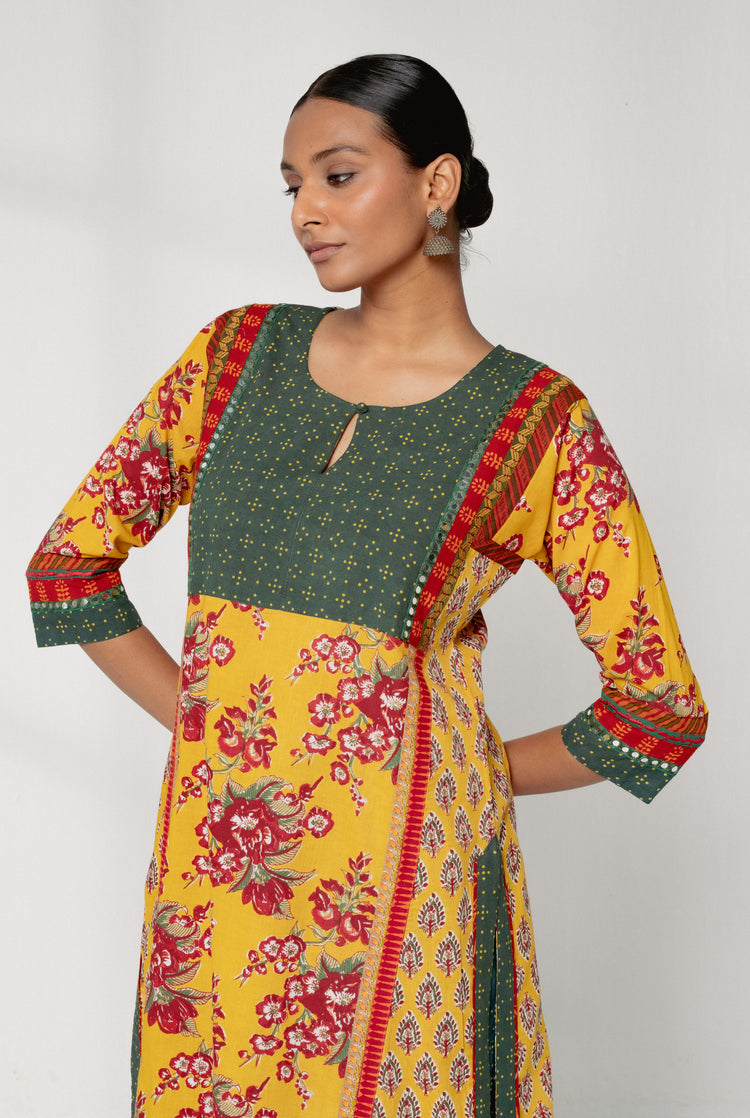Kashi Kurta Mustard Green (8161779843371)