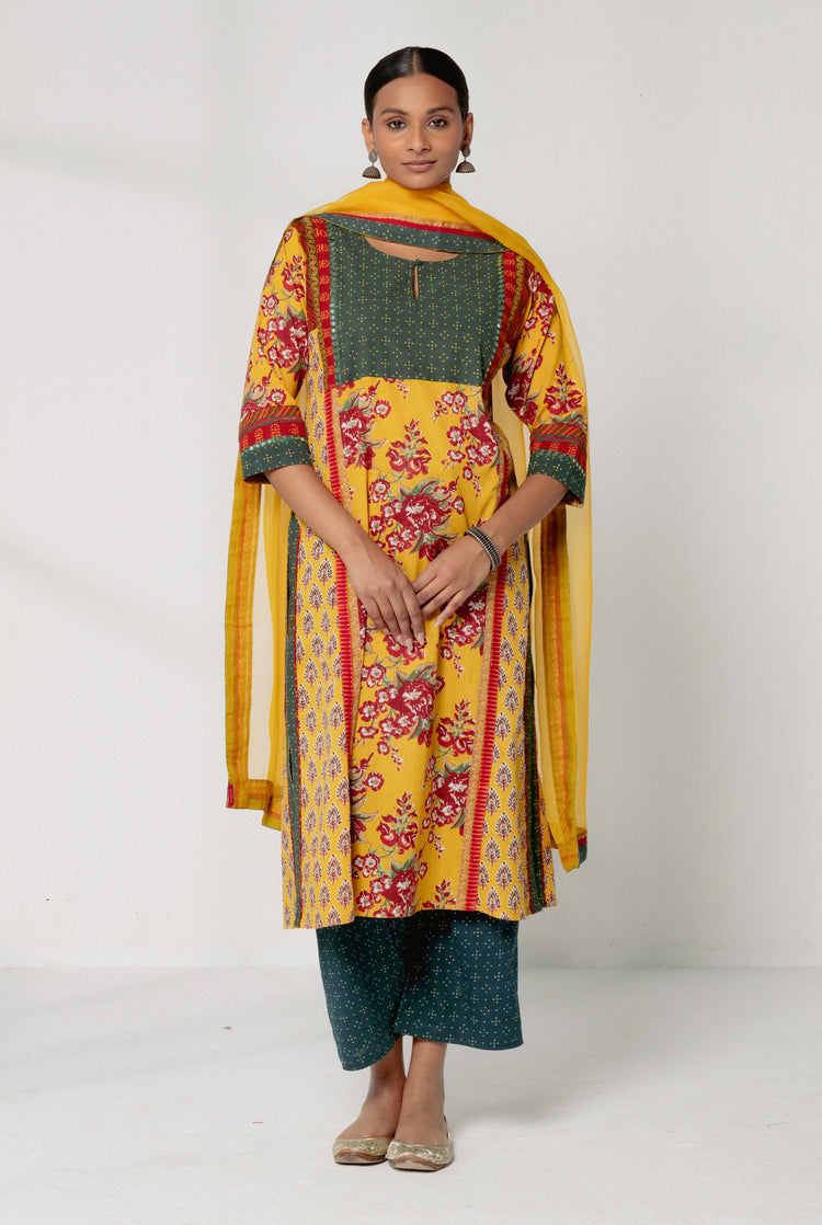 Rozana Chiffon Dupatta Mustard (8161908064555)