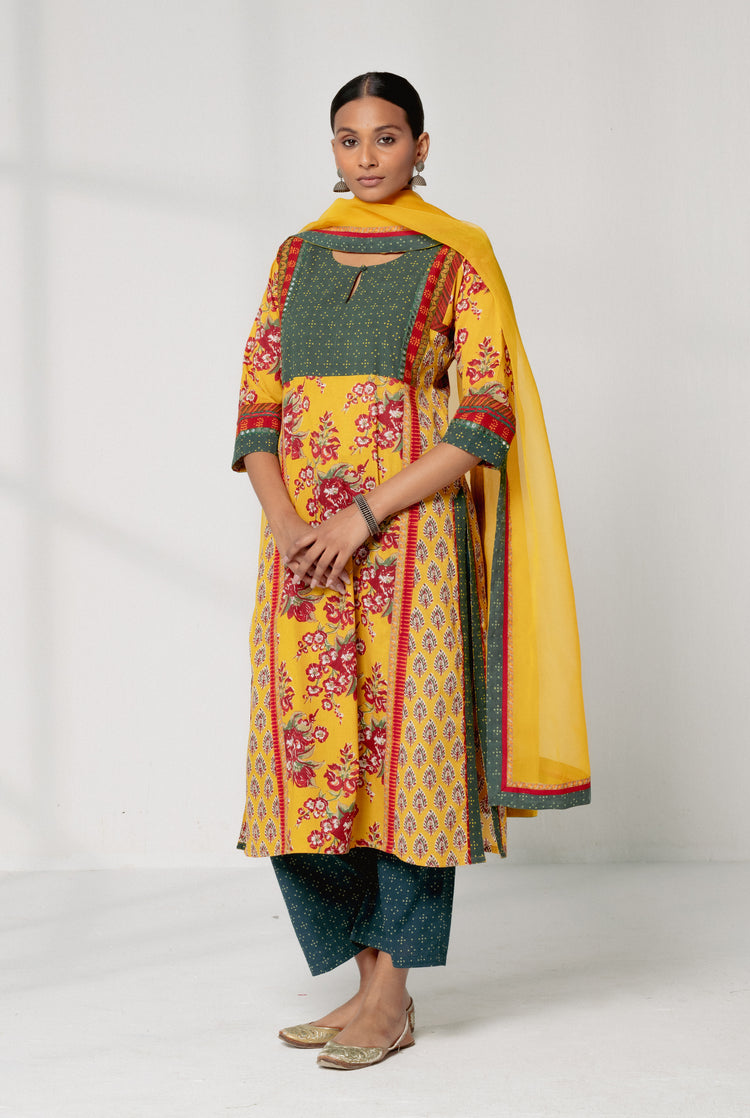 Rozana Chiffon Dupatta Mustard (8161908064555)