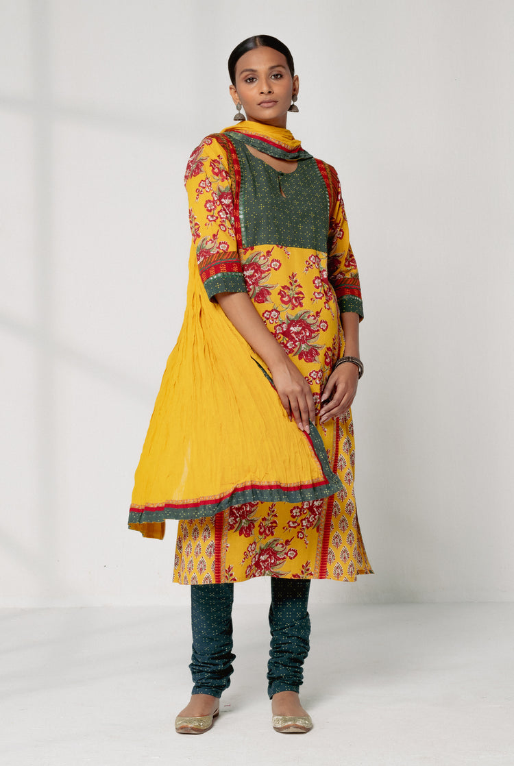 Kashi Kurta Mustard Green (8161779843371)